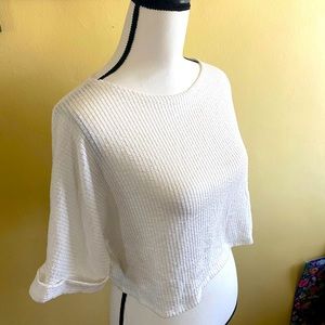 White crop top